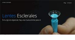 Desktop Screenshot of lentesesclerales.com