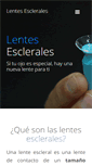 Mobile Screenshot of lentesesclerales.com