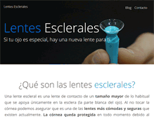 Tablet Screenshot of lentesesclerales.com